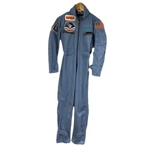 Vtg Command Wear Space Camp Florida NASA Shuttle Youth Jumpsuit-Size 16